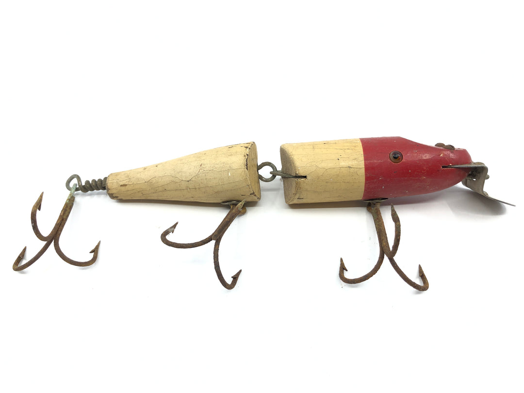 Creek Chub 6800 Jointed Striper Pikie Red Head White Body 6802 Color