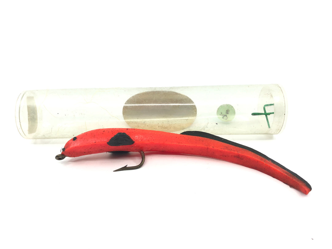 Delong Kilr Eel Musky Bait Orange and Black with Package