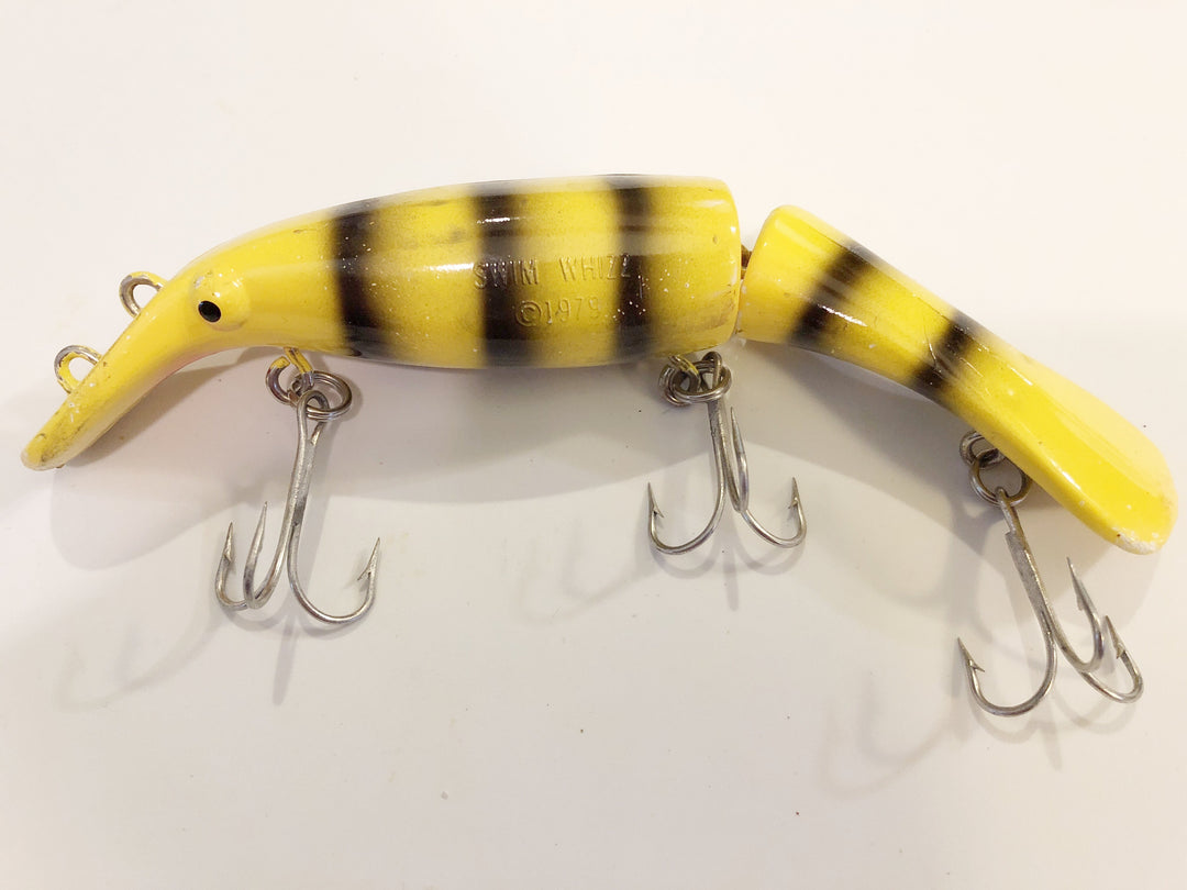 Homer Le Blanc Jointed Swim Whizz Musky Bait Jail Bird Color