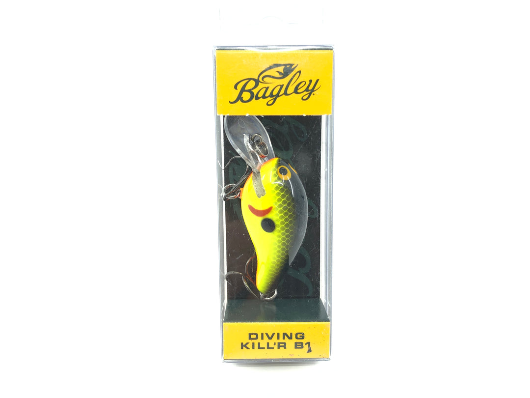 Bagley Diving Kill'r B1 DKB1-CSD Chartreuse Shad Color New in Box OLD STOCK2
