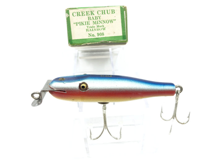 Creek Chub Baby Pikie 908 Rainbow Color with Box and Paperwork