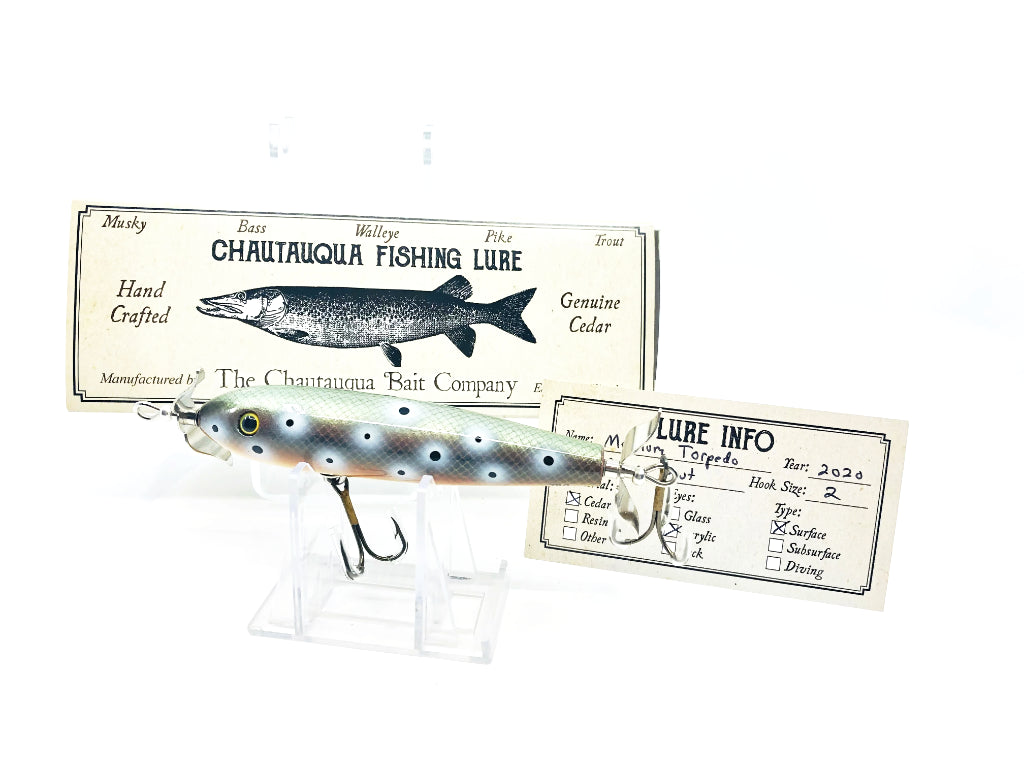 Chautauqua Special Order Wooden Medium Torpedo in Ruby Trout Color 2020