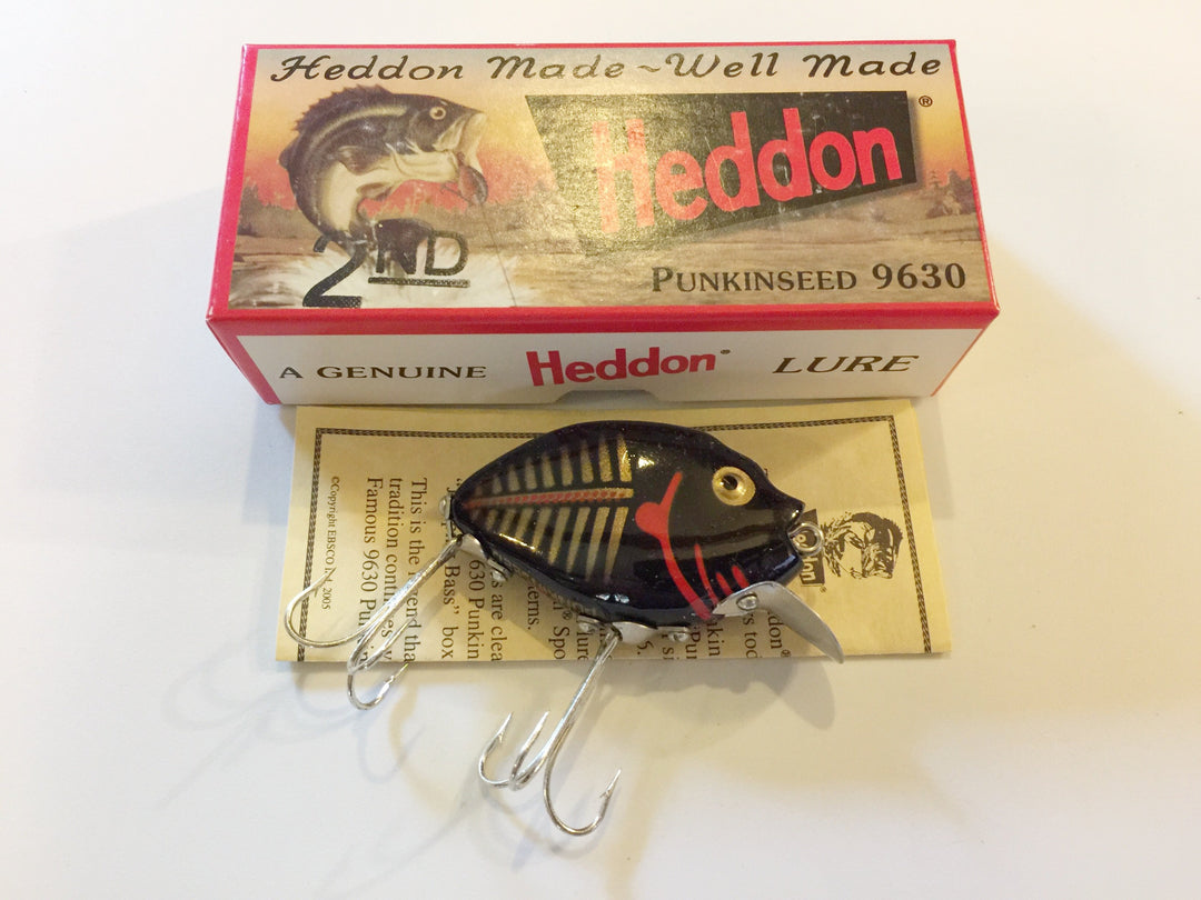 Heddon 9630 Punkinseed BKGBR Black and Gold Shore Color New in Box