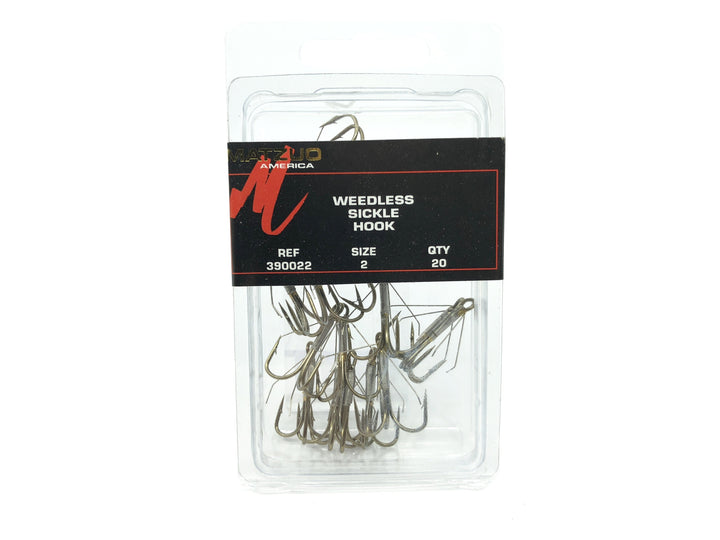 Matzuo American Weedless Sickle Hook Size 2 Qty 20 Ref 390022