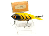 Vintage Wooden Bomber 420 Yellow with Black Ribs Color with Box