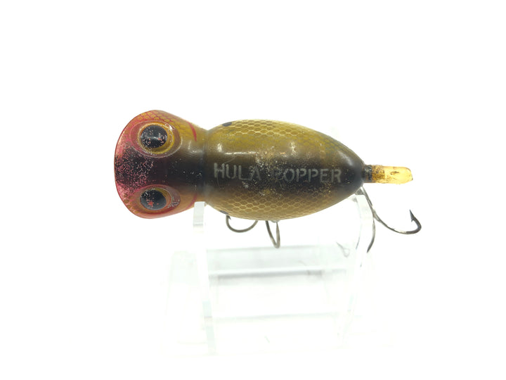 Arbogast Hula Popper Shad Pre-1960 Reflector Finish Clear Belly Color