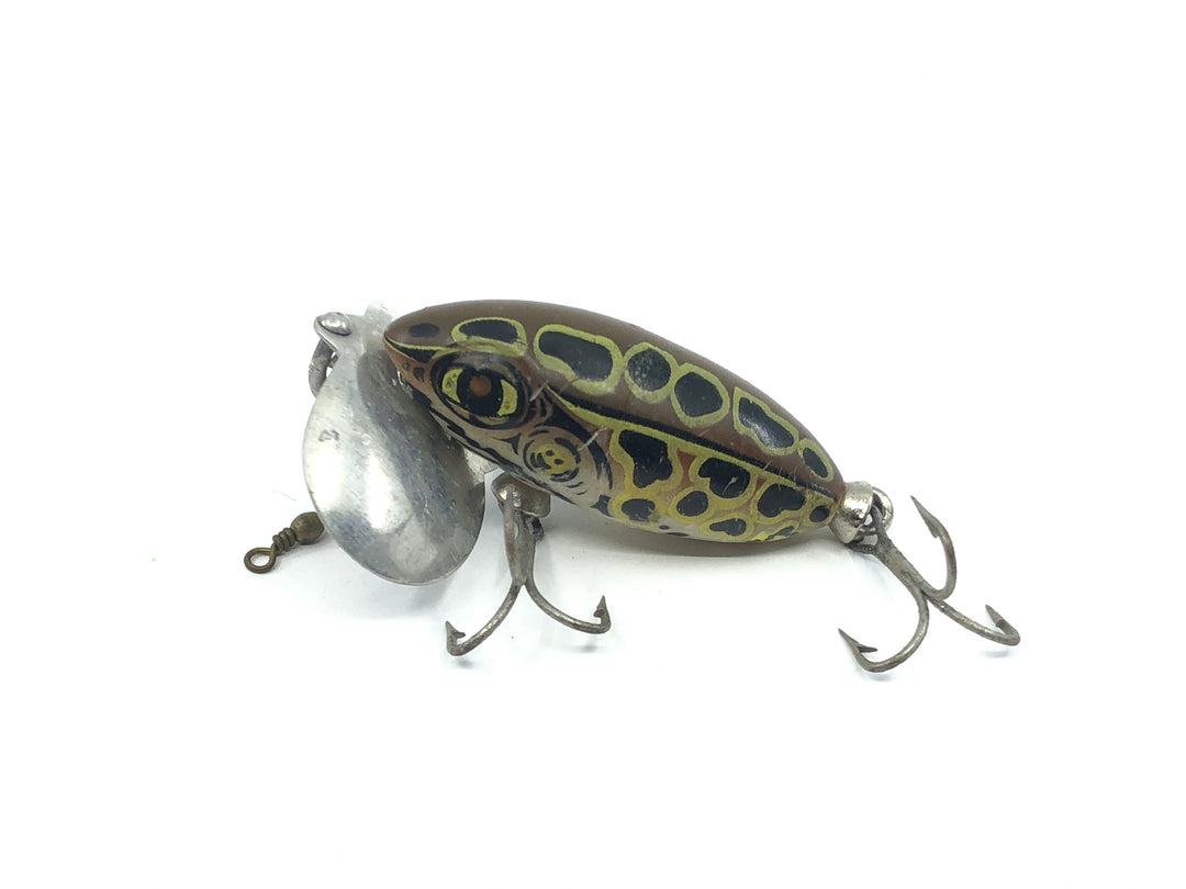 Arbogast Small Jitterbug Dark Leopard Frog Color