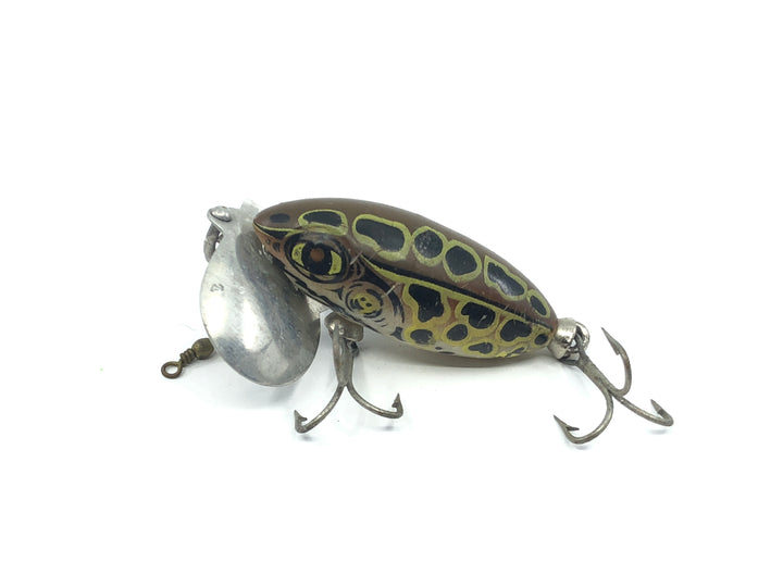 Arbogast Small Jitterbug Dark Leopard Frog Color
