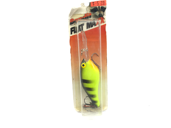 Bandit Flat Maxx Deep Series Chartreuse Black Stripes Color New on Card