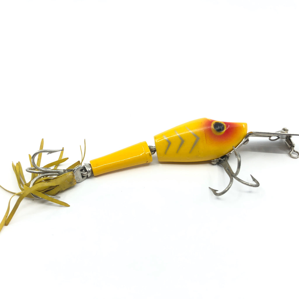 Arbogast Hula-Pike Lure Yellow with Silver Ribs Color – My Bait Shop, LLC