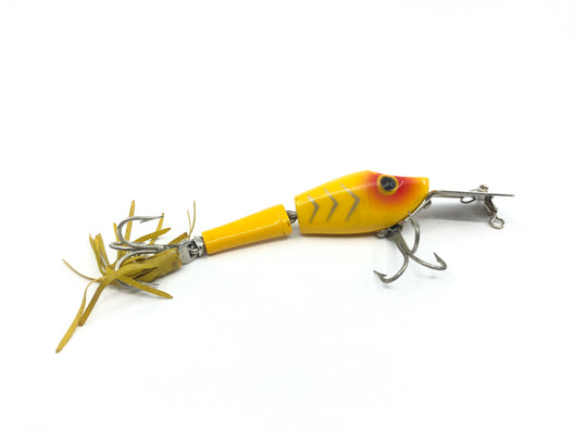 Arbogast Hula-Pike Lure Yellow with Silver Ribs Color