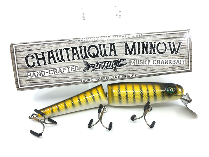 Jointed Chautauqua 8" Minnow Musky Lure Special Order Color "Yellow Pikie"