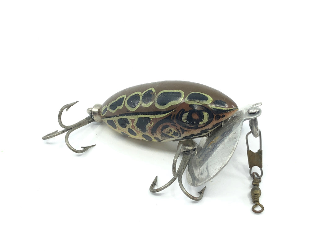 Arbogast Small Jitterbug Dark Leopard Frog Color