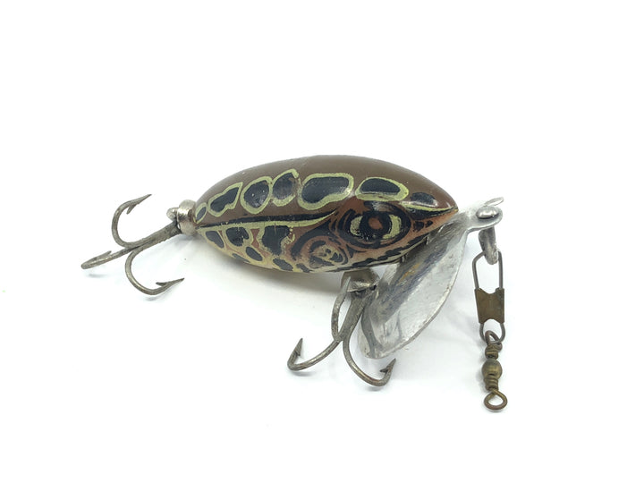 Arbogast Small Jitterbug Dark Leopard Frog Color