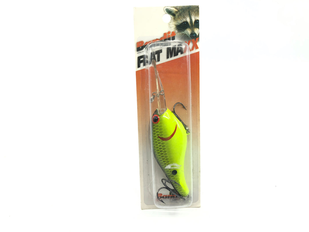 Bandit Flat Maxx Deep Series Chartreuse Black Back Scales Color New on Card