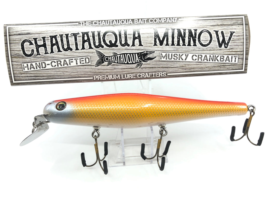 Chautauqua 8" Minnow Musky Lure Special Order Color "Goldfish"