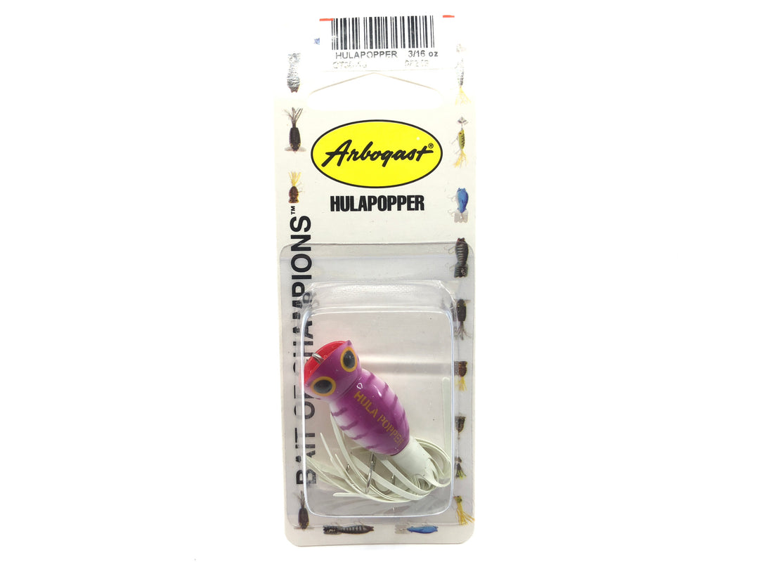 Arbogast Fly Rod Hula Popper New on Card Purple Color