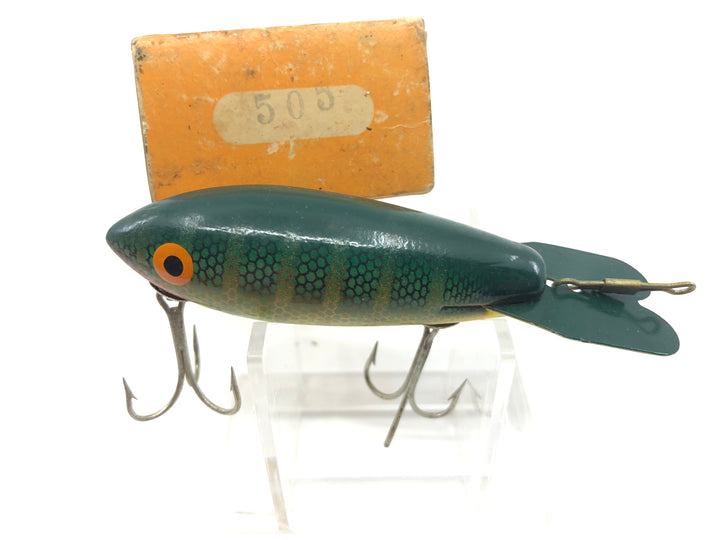 Vintage Wooden Bomber 505 Green Perch Color with Box