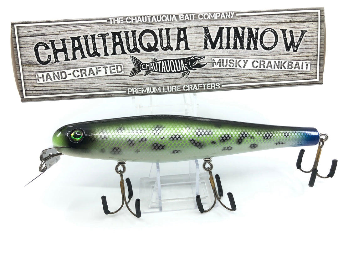 Chautauqua 8" Minnow Musky Lure Special Order Color "Natural Bass"
