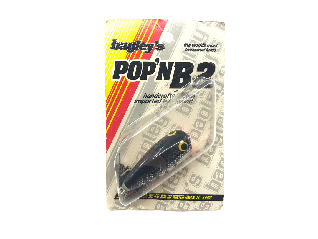 Vintage Bagley's Pop'N B2 Black Scale on Chrome Color New on Card