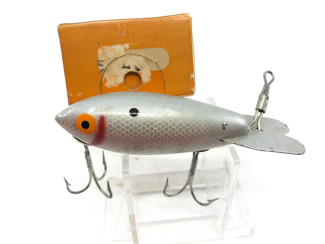 Vintage Wooden Bomber 540 Silver Shad Color with Box