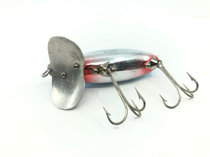 Arbogast Jitterbug Metallic Chrome Blue Silver and Red Color