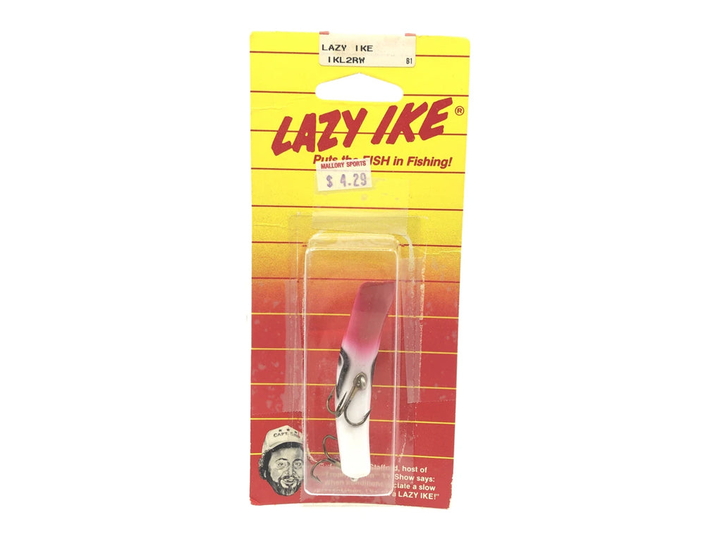 Lazy Ike New on Card Red and White Color Size 2