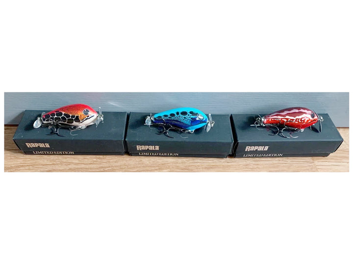 Rapala Poison Frog Set of Three Collectors Set Sealed in Box